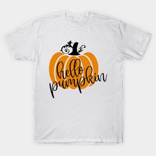 Hello Pumpkin Fall Lovers T-Shirt